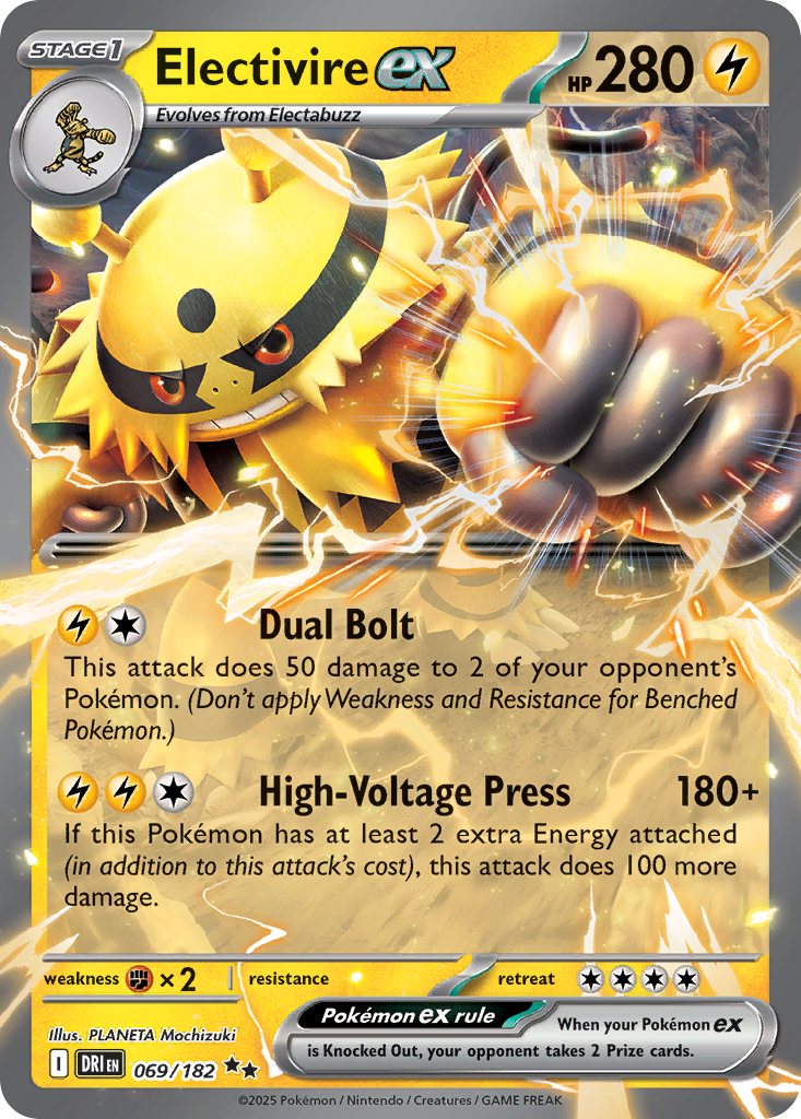 Electivire ex #69 Scarlet & Violet Series Destined Rivals en