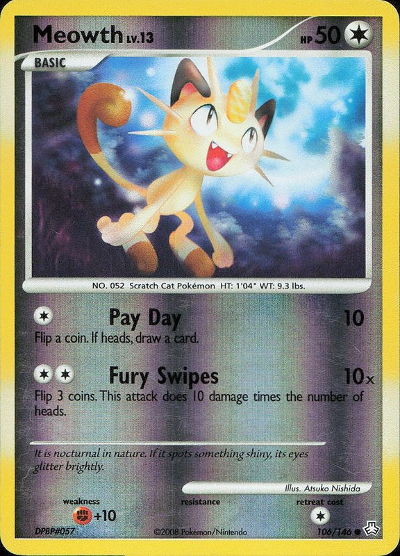 Meowth #106 reverse_holo Legends Awakened en