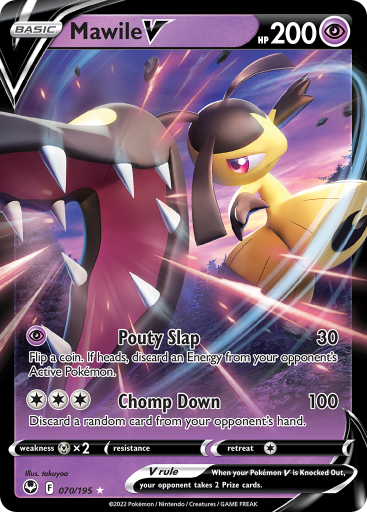 Mawile V #70 Silver Tempest en