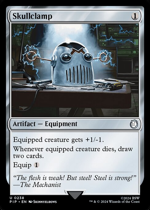 Skullclamp #238 PIP Fallout EN MTG