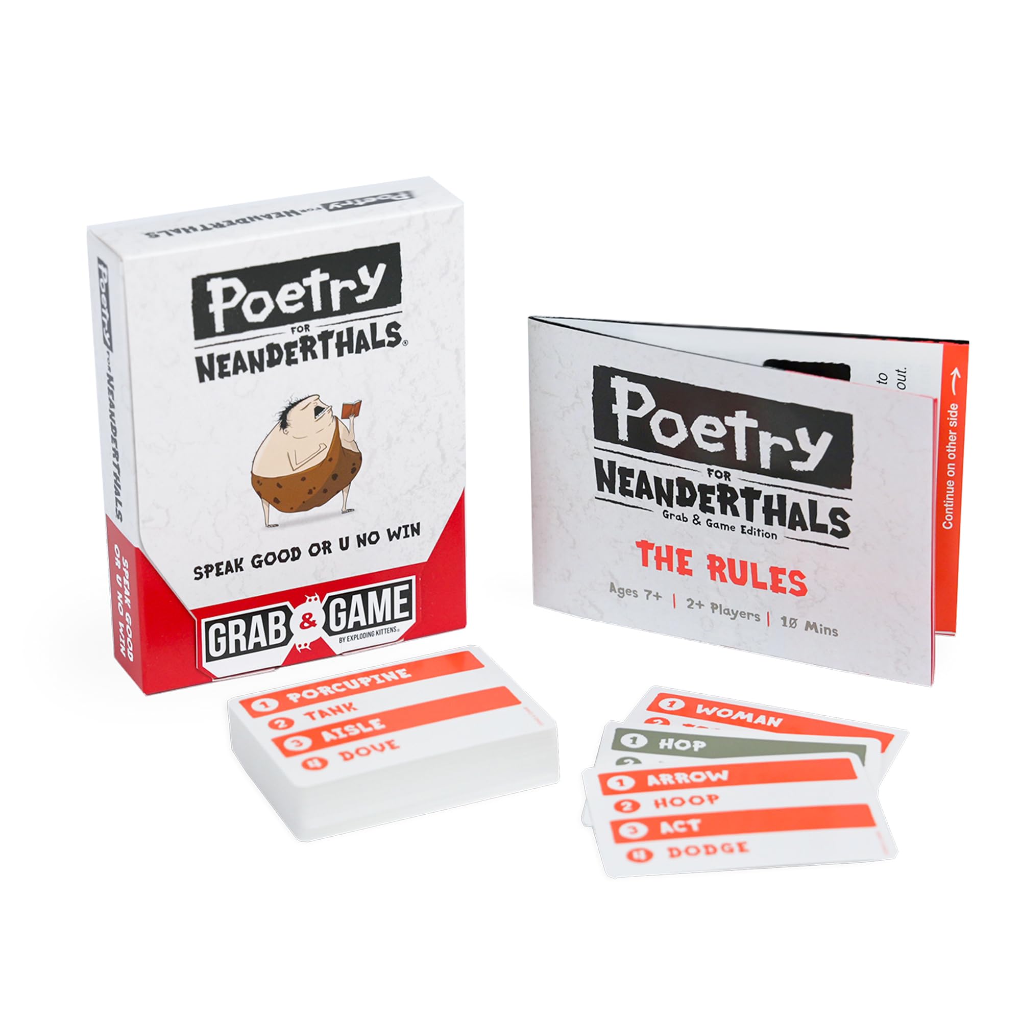 Grab & Game - Poetry For Neanderthals (by Exploding Kittens) - Pop Culture Larrikin 