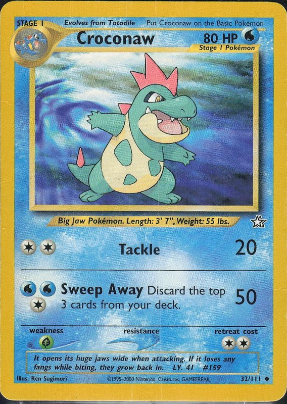 Croconaw #32 Neo Genesis en