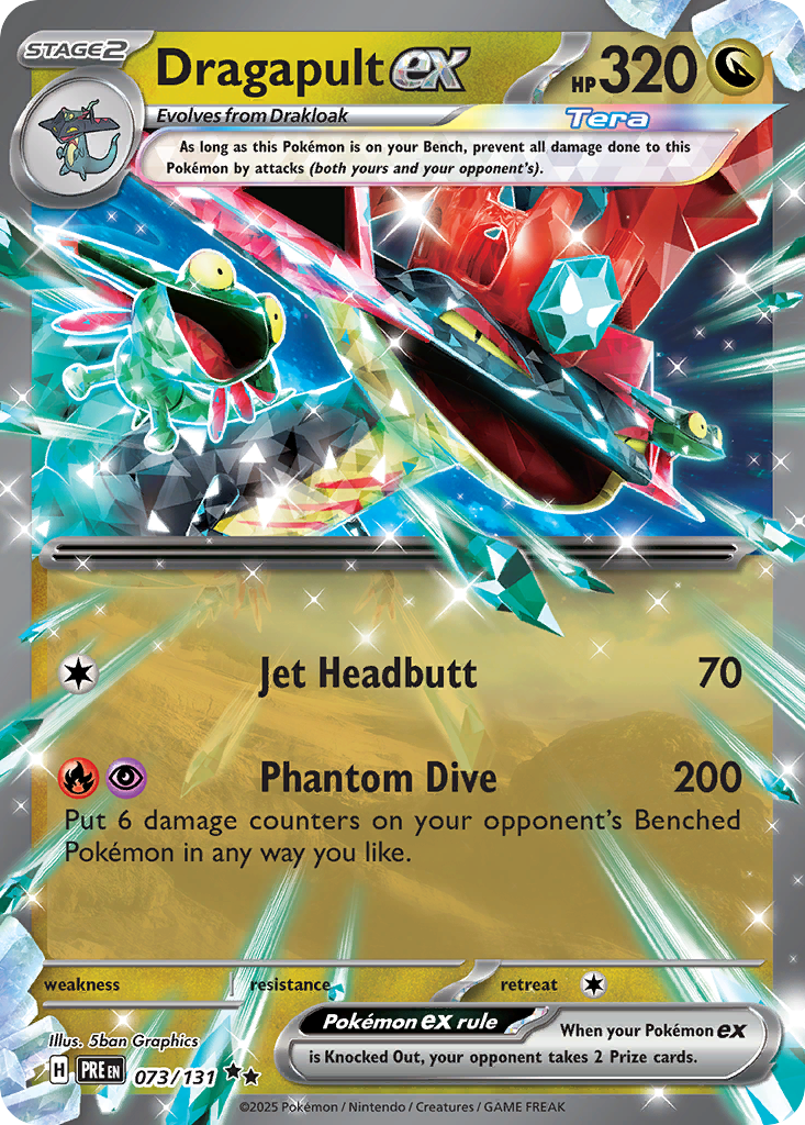 Dragapult ex #73 Scarlet & Violet Series Prismatic Evolutions en