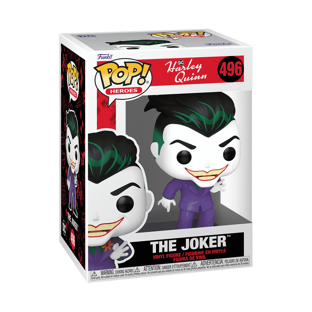 Funko Pop! Harley Quinn (Animated Series) - The Joker #496 in window box