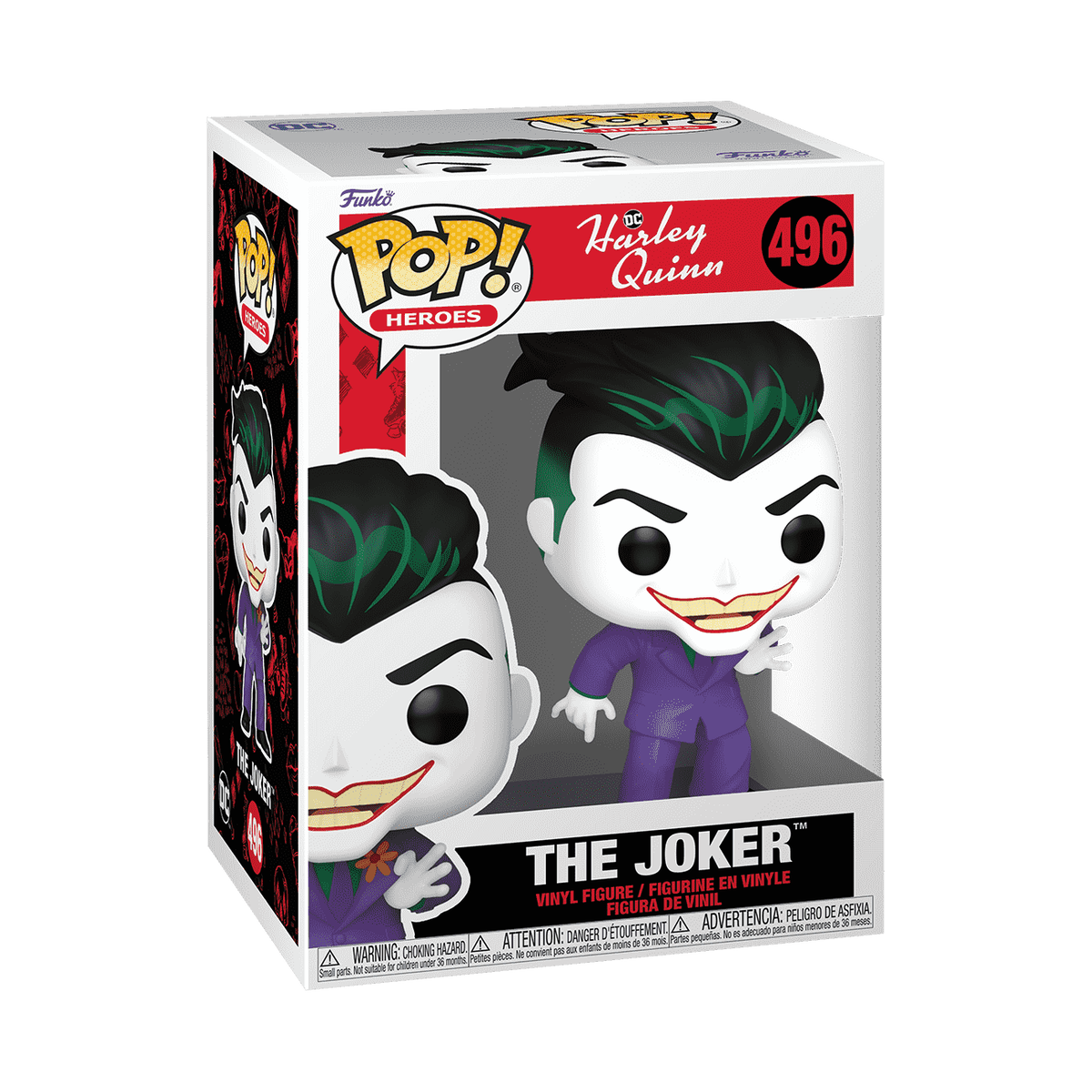 Funko Pop! Harley Quinn (Animated Series) - The Joker #496 in window box