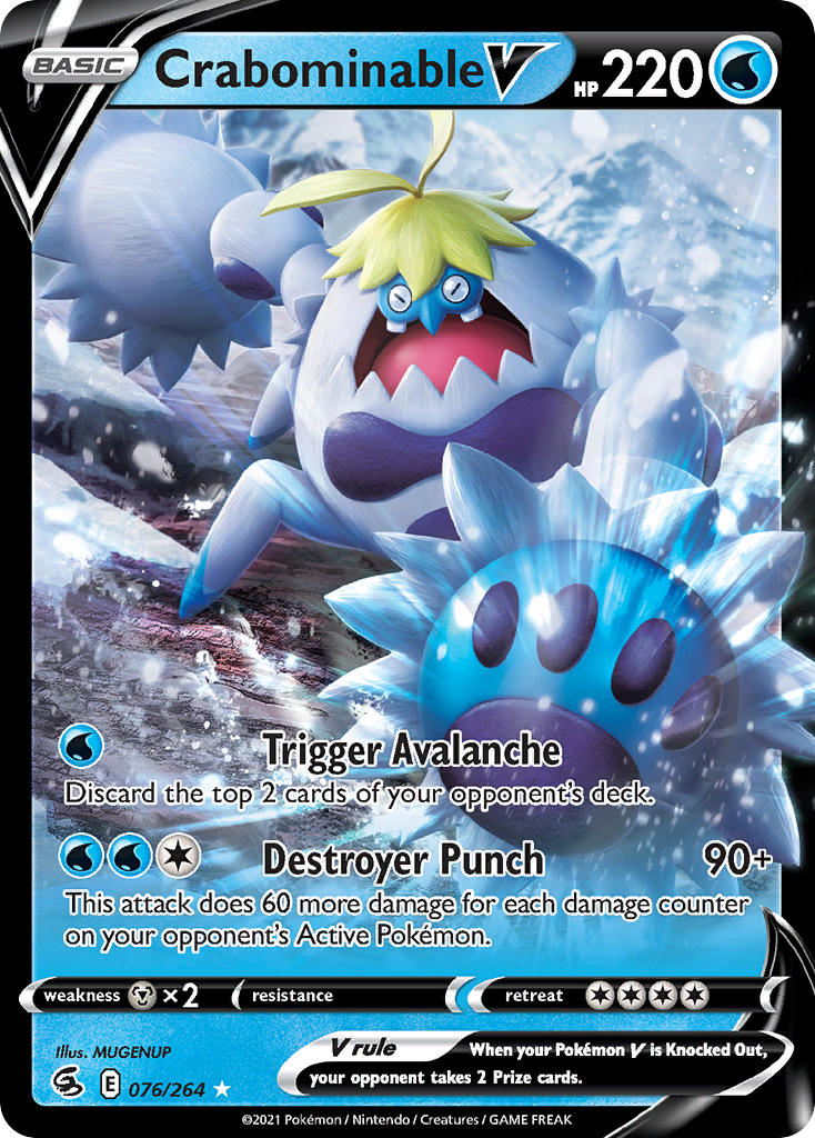 Crabominable V #76 Fusion Strike en