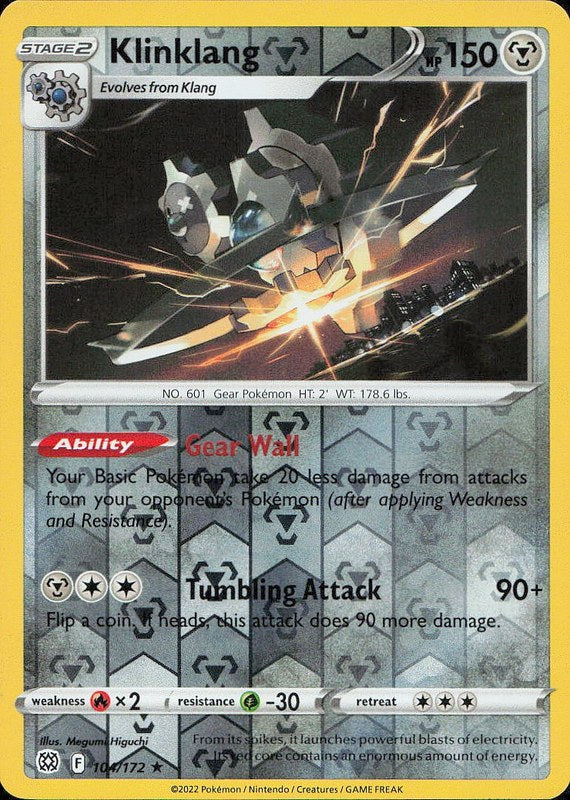 Klinklang #104 reverse_holo Brilliant Stars en