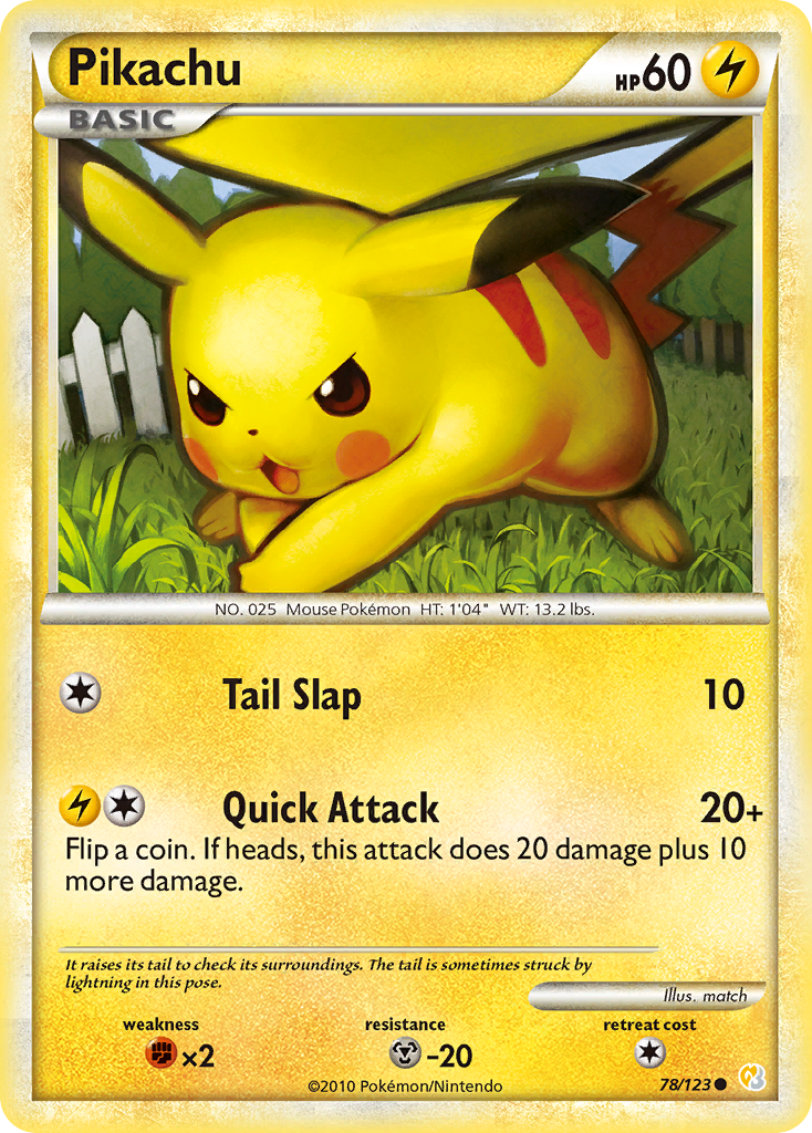 Pikachu #78 HeartGold & SoulSilver en