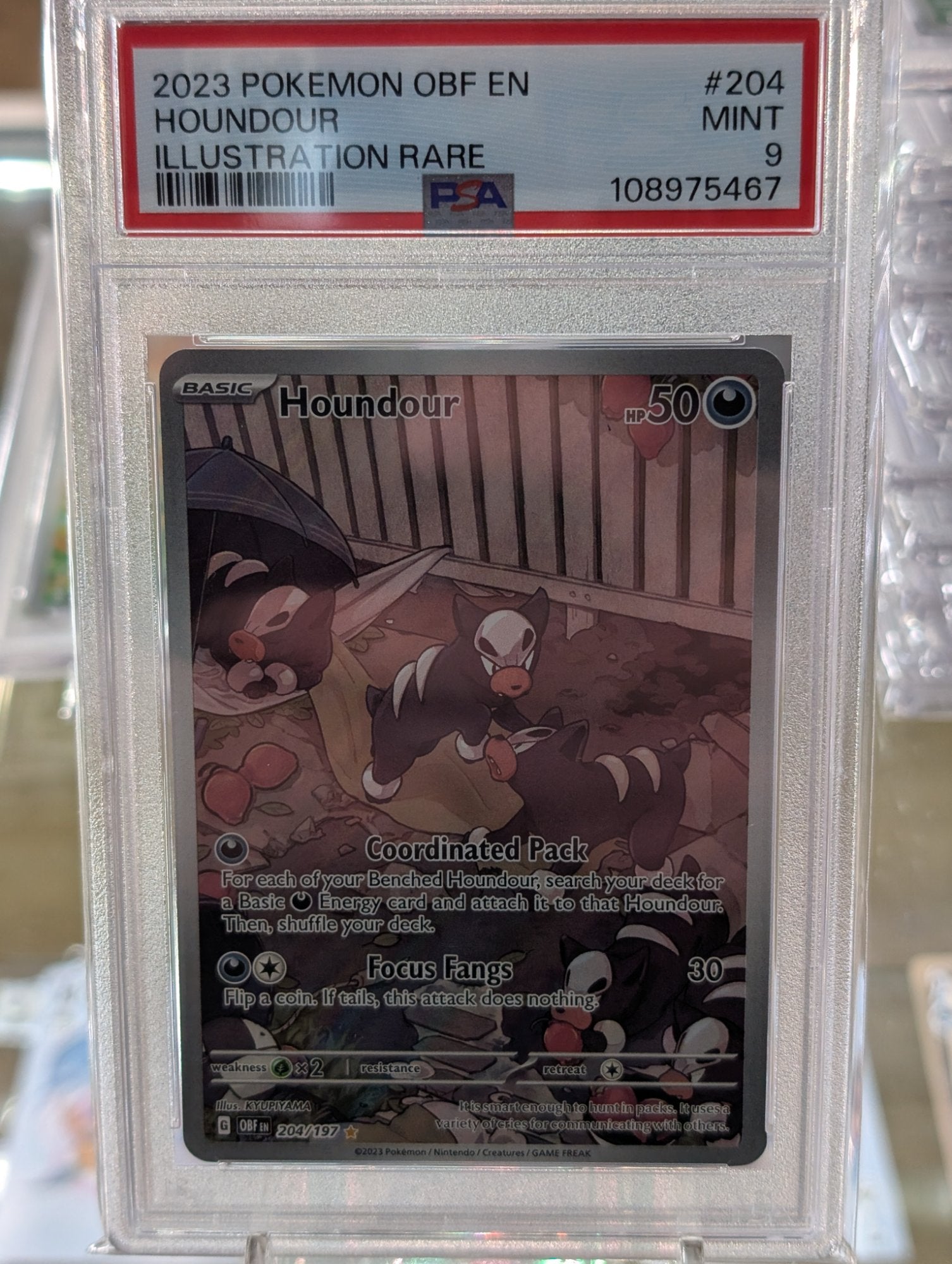 Image of Houndour Obsidian Flames (OBF) #204