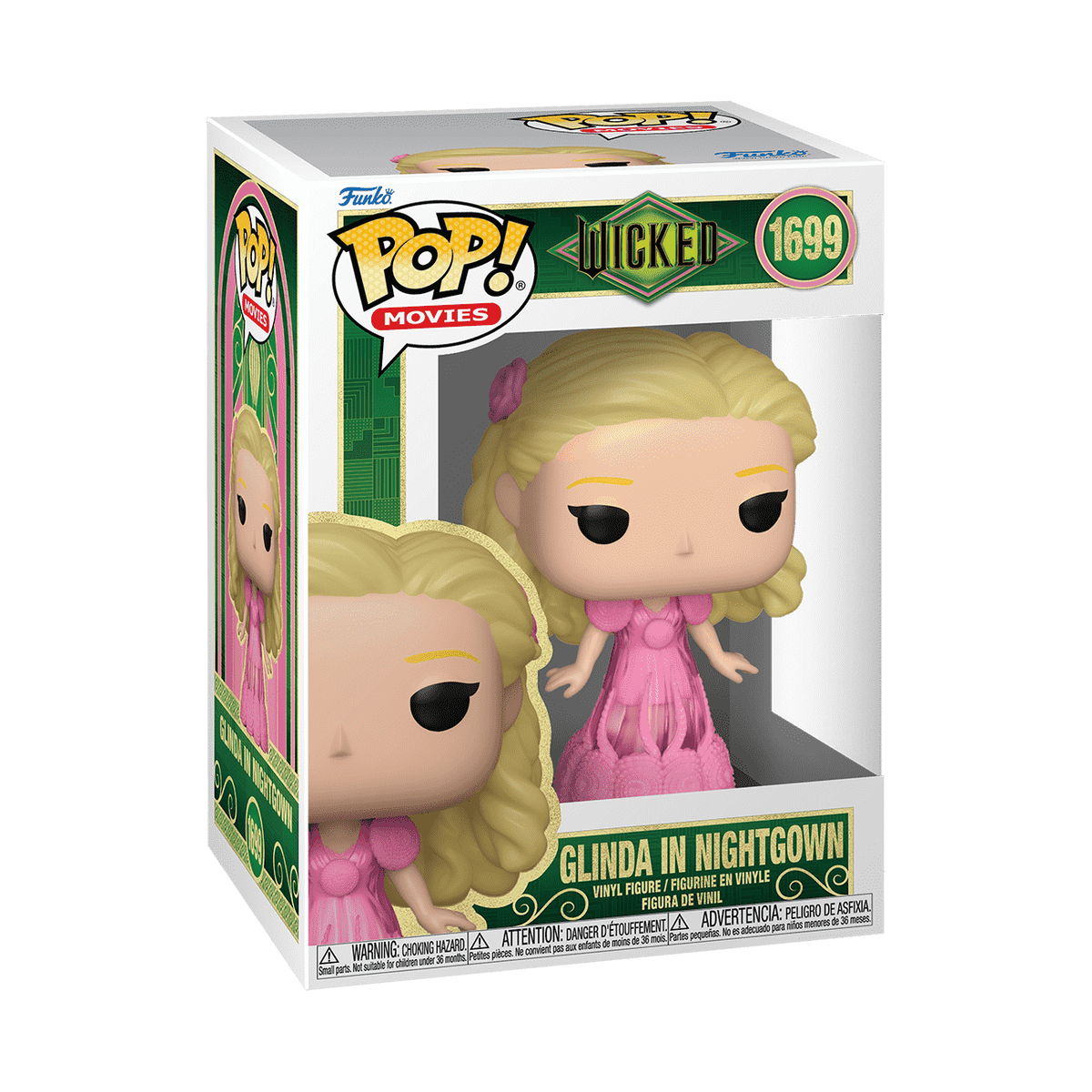 Funko Pop! Wicked - Glinda in Nightgown #1699 (Cracked Window) in window box