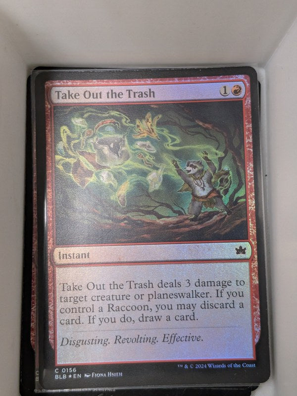 Take Out the Trash #156 Holo Bloomburrow en
