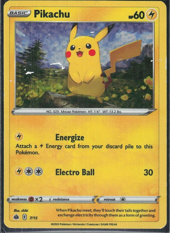 Pikachu #7 Foil/Holo Foil/Holo Sword & Shield McDonald's Collection 2022 en