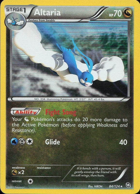 Altaria #84 Foil/Holo Foil/Holo Black & White Dragons Exalted en