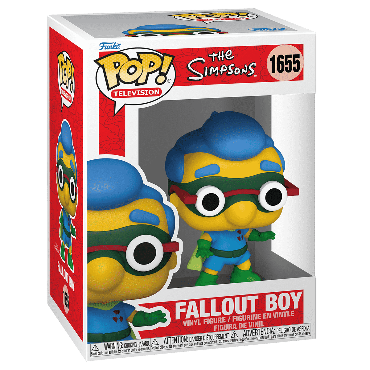 Funko Pop! The Simpsons - Milhouse as Fallout Boy #1655 in window box