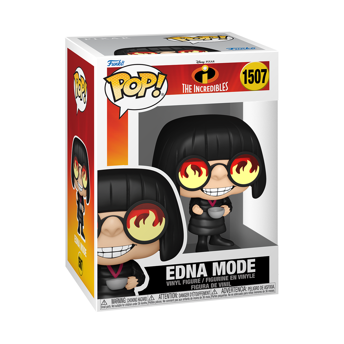 Funko Pop! The Incredibles - Edna Mode #1507 vinyl figure out of box