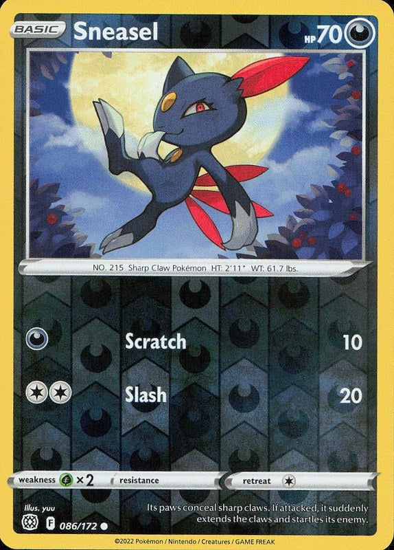 Sneasel #86 reverse_holo Brilliant Stars en