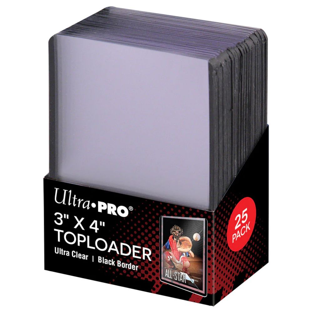 Image of Ultra Pro: UP81158 3" X 4" Black Border Toploader 25ct - Pop Culture Larrikin 
