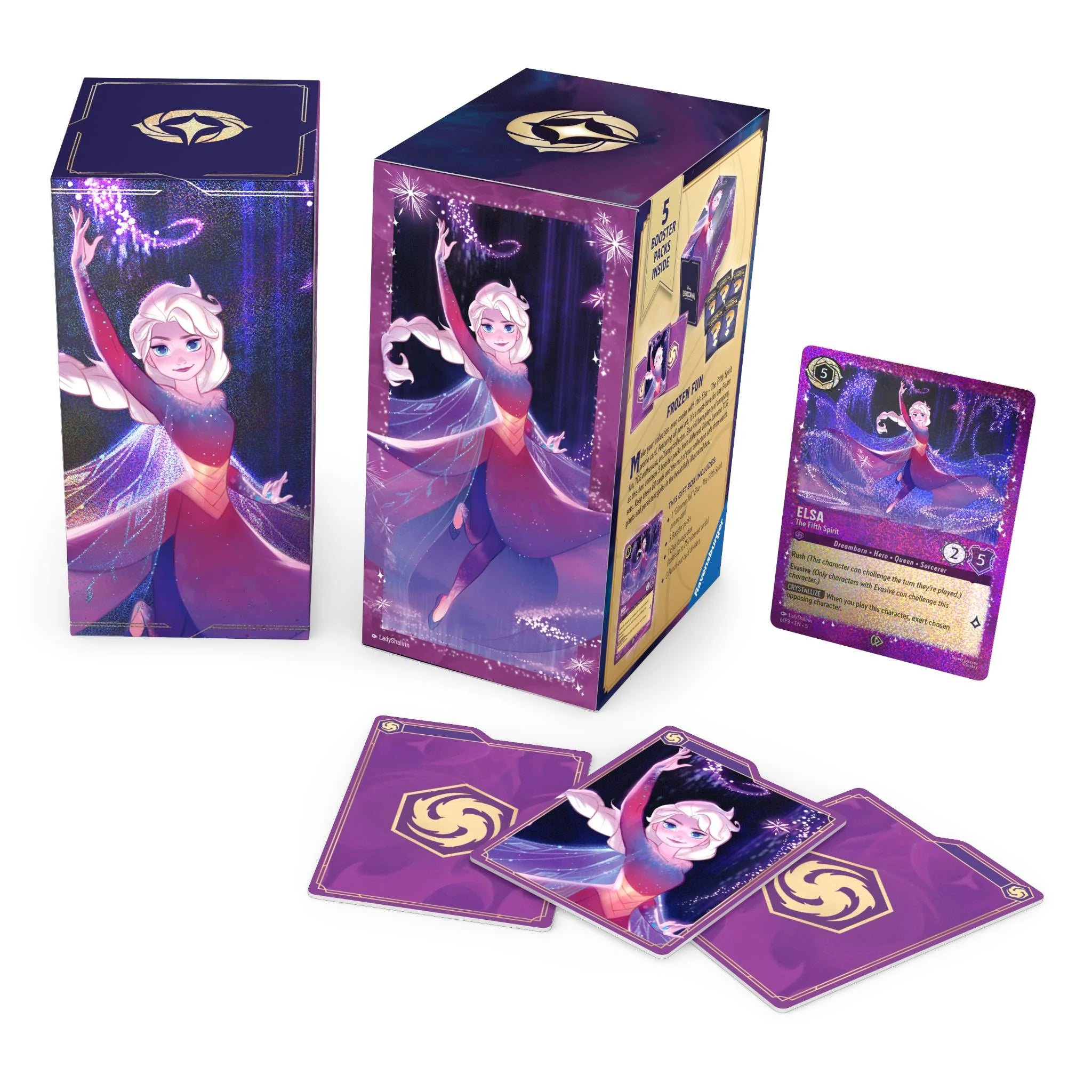 (Releasing 3rd October) Disney Lorcana TCG - Elsa Gift Box With Glimmer Foil Promo Card