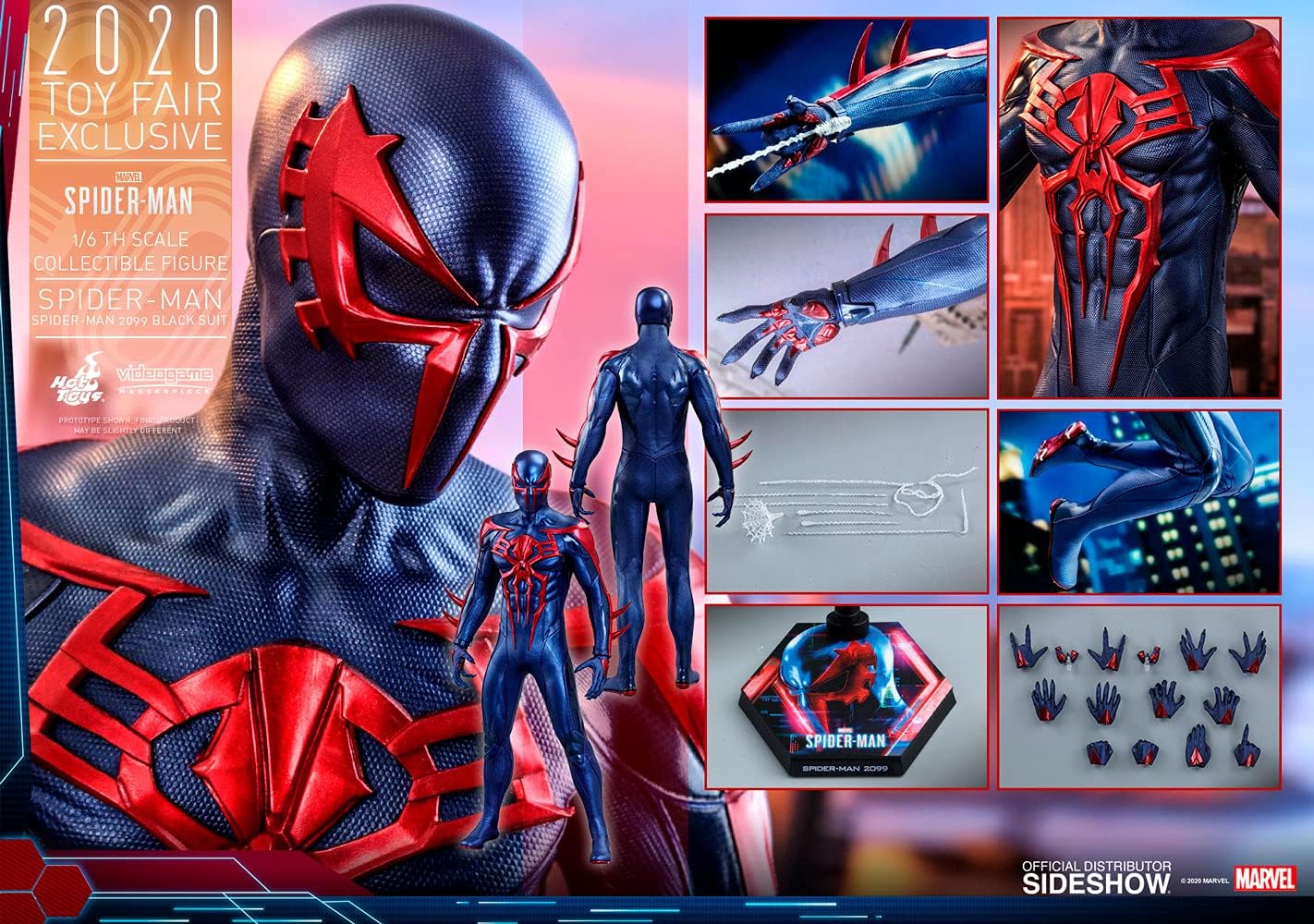 1:6 Spider-Man 2099 Black Suit - Marvel - Exclusive - Hot toys - Pop Culture Larrikin 