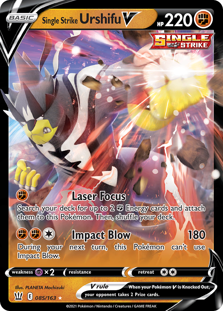 Single Strike Urshifu V #85 Battle Styles en