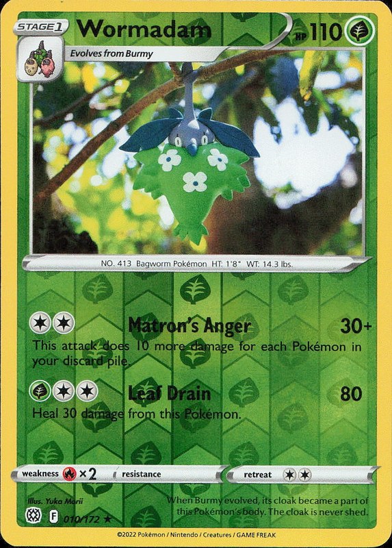 Wormadam #10 reverse_holo Brilliant Stars en
