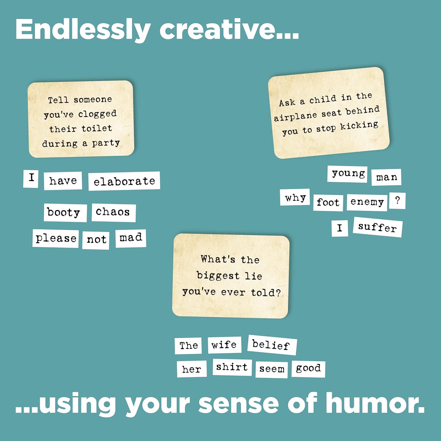 Ransom Notes The Ridiculous Word Magnet - Party Game