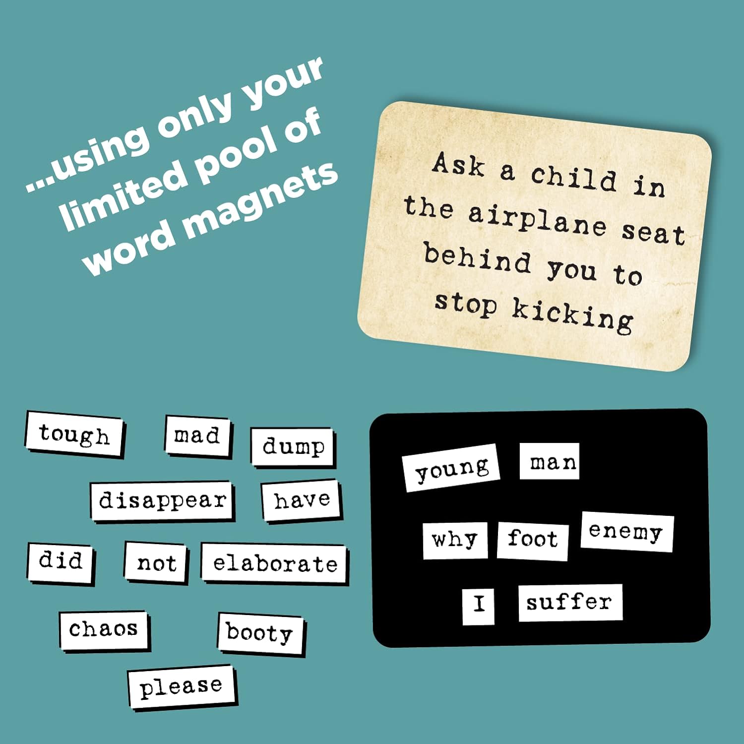 Ransom Notes The Ridiculous Word Magnet - Party Game