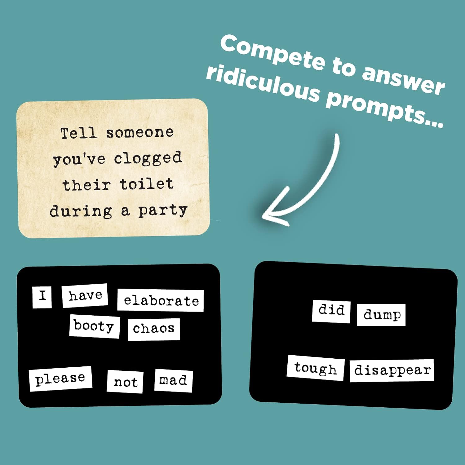 Ransom Notes The Ridiculous Word Magnet - Party Game