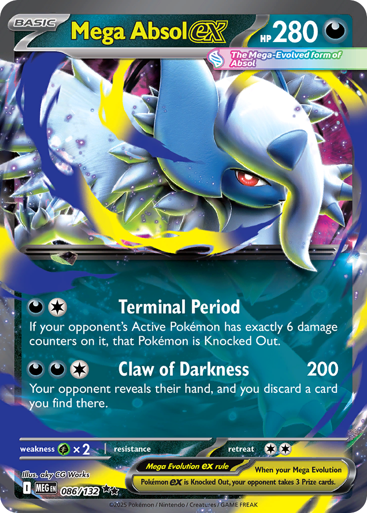 Mega Absol ex #86 Mega Evolution Series Mega Evolution en