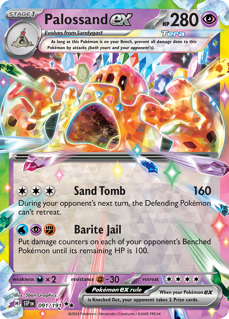 Palossand ex #91 Surging Sparks en
