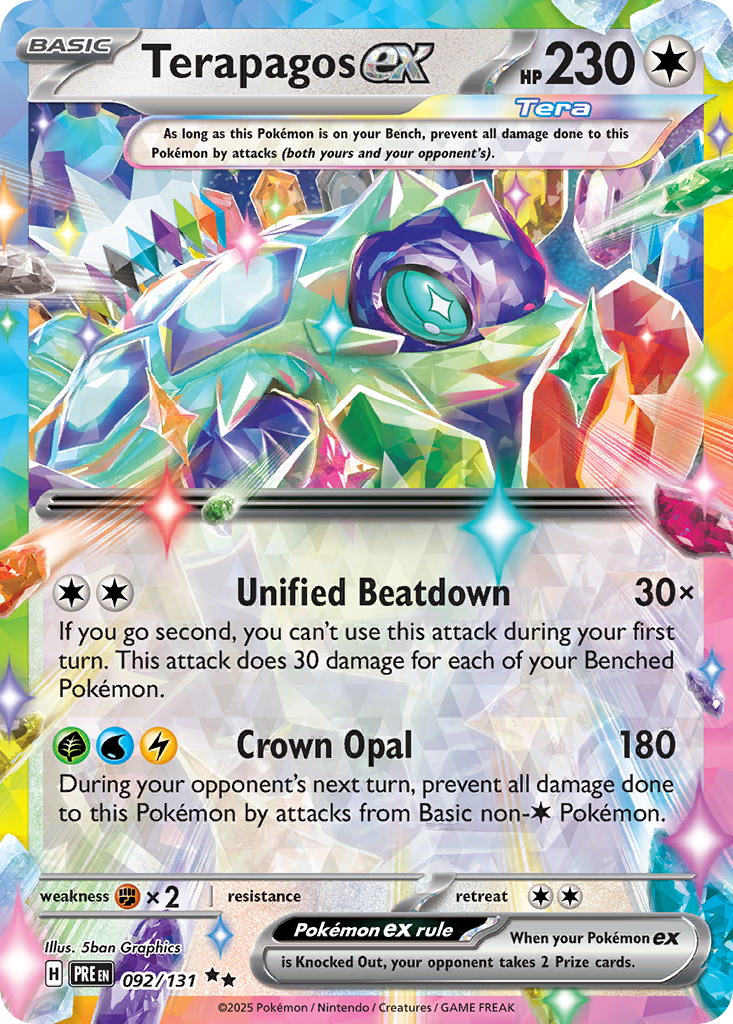 Terapagos ex #92 Prismatic Evolutions en
