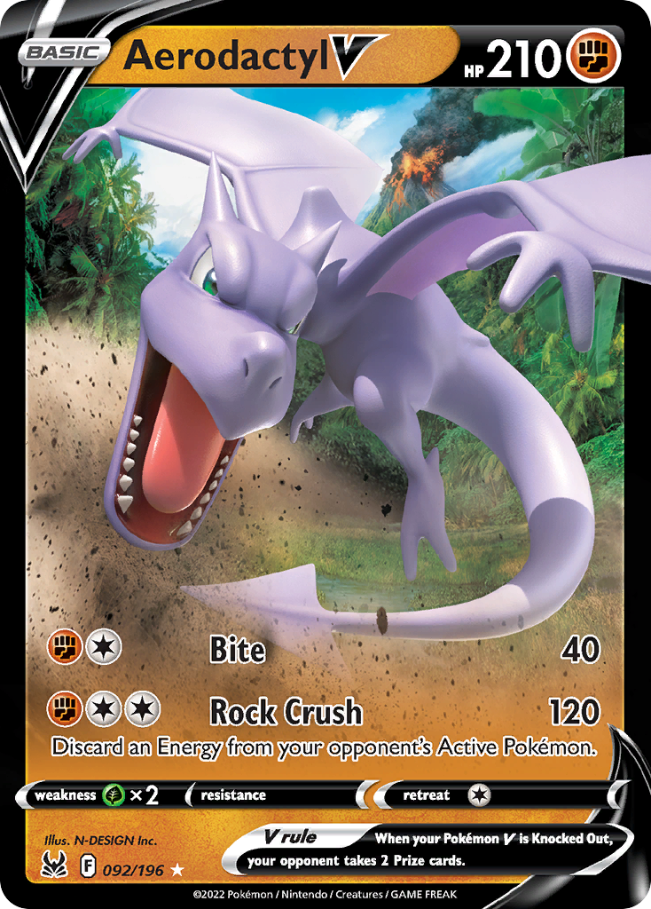 Aerodactyl V #92 Lost Origin en