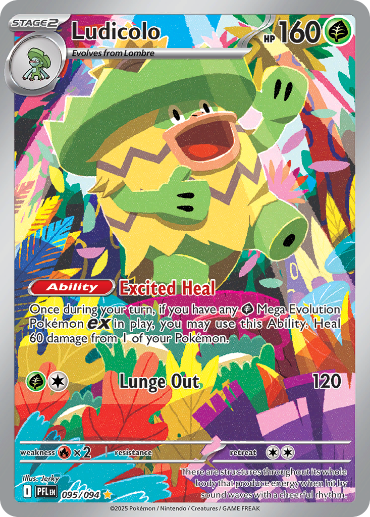Ludicolo #95 Phantasmal Flames en