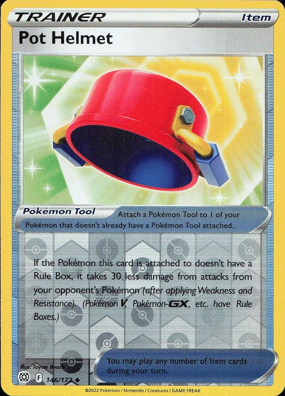 Pot Helmet #146 reverse_holo Brilliant Stars en