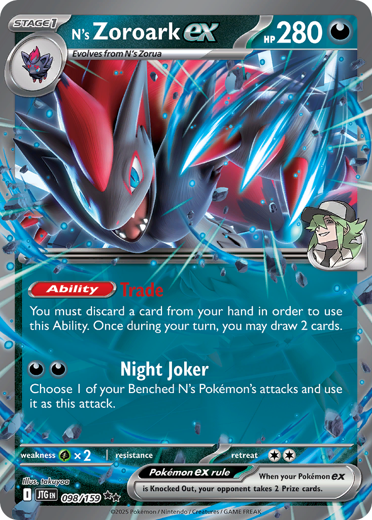 N's Zoroark ex #98 Journey Together en