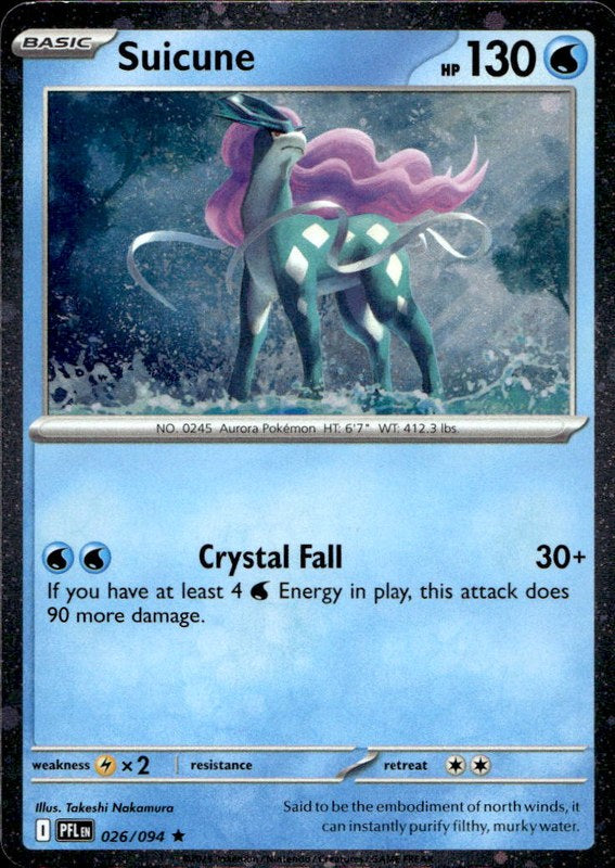 Suicune #26 Cosmo Holo Cosmo Holo Phantasmal Flames en