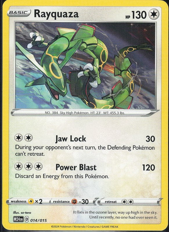Rayquaza #14 McDonald's Promos en