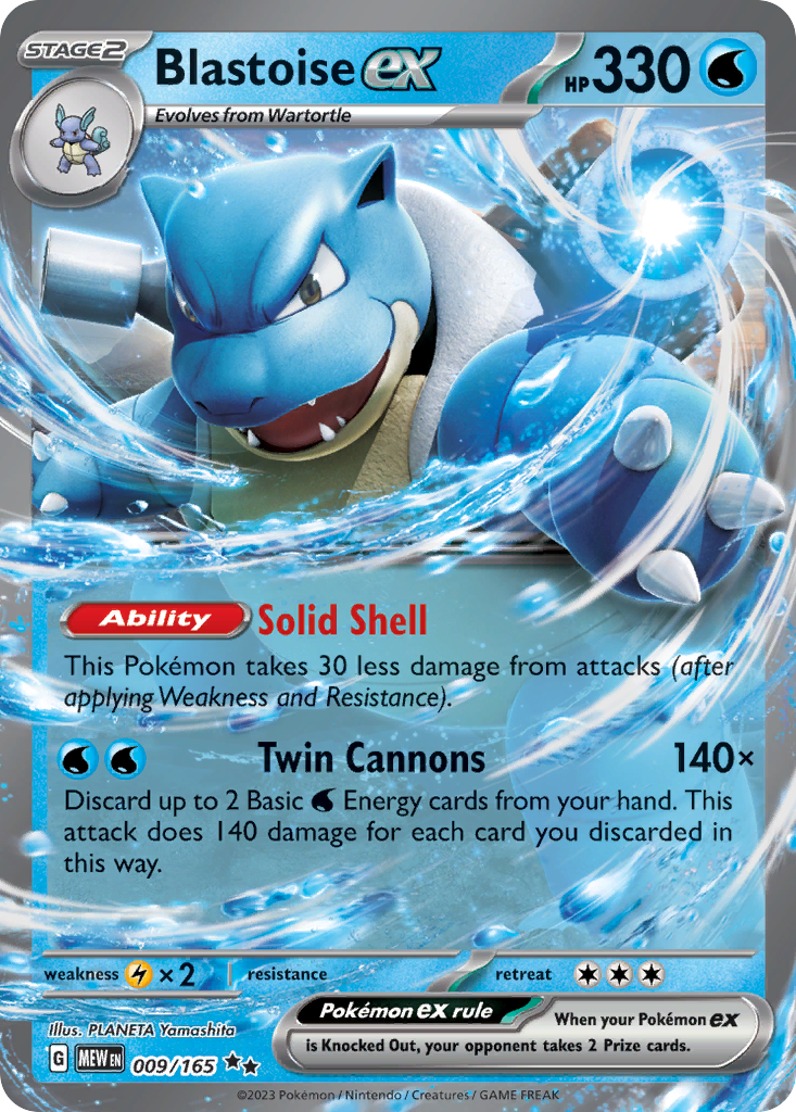 Blastoise ex #9 151 en