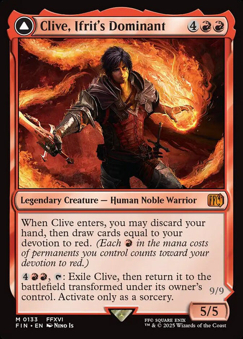 Image of Clive, Ifrit's Dominant Final Fantasy - 133 - MTG C-AC