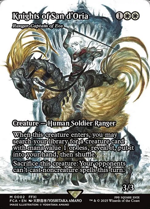 Ranger-Captain of Eos #2 Borderless Inverted FCA Final Fantasy: Through the Ages EN MTG