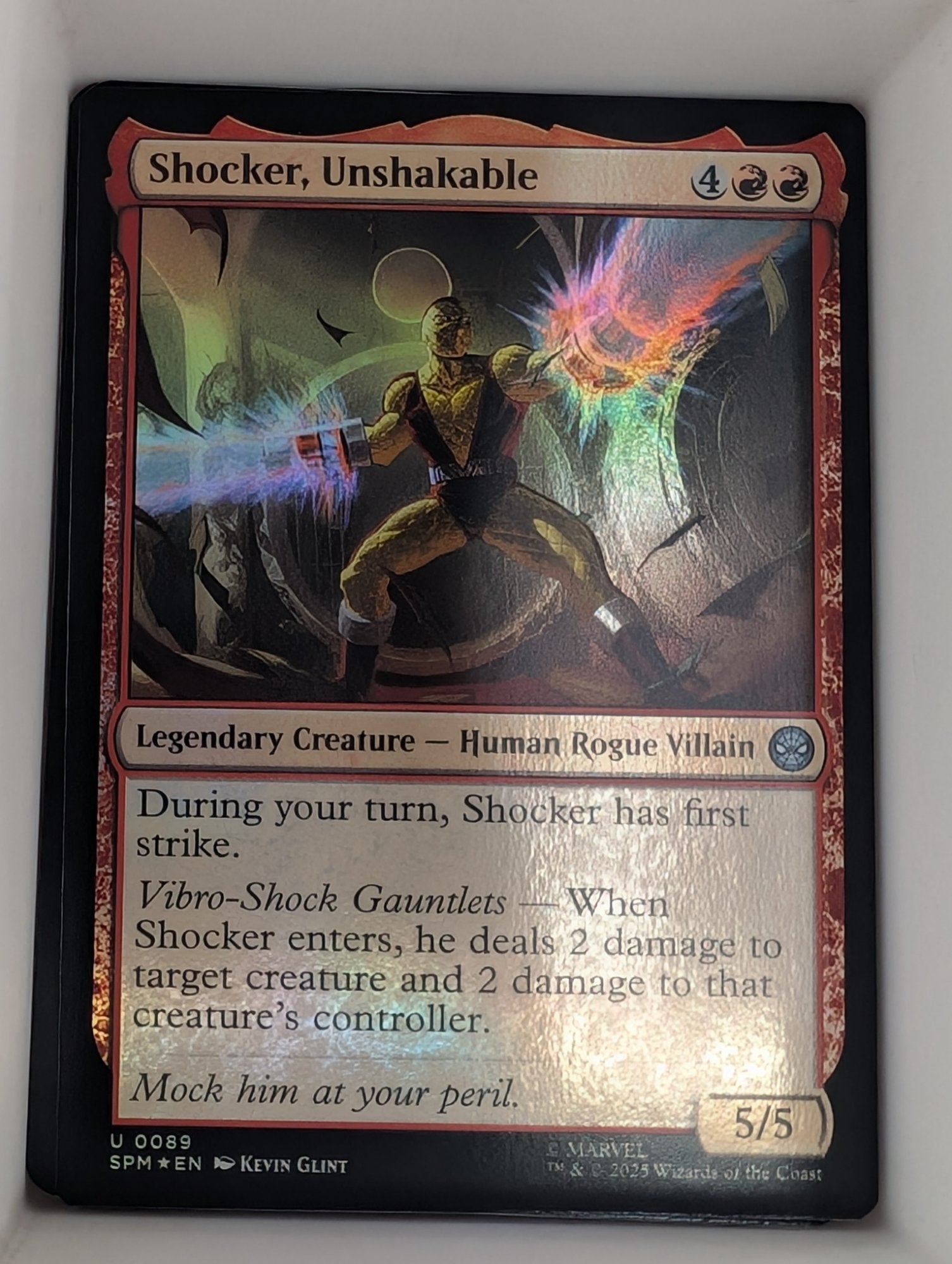 Image of Shocker, Unshakable Marvel's Spider-Man (SPM) #89