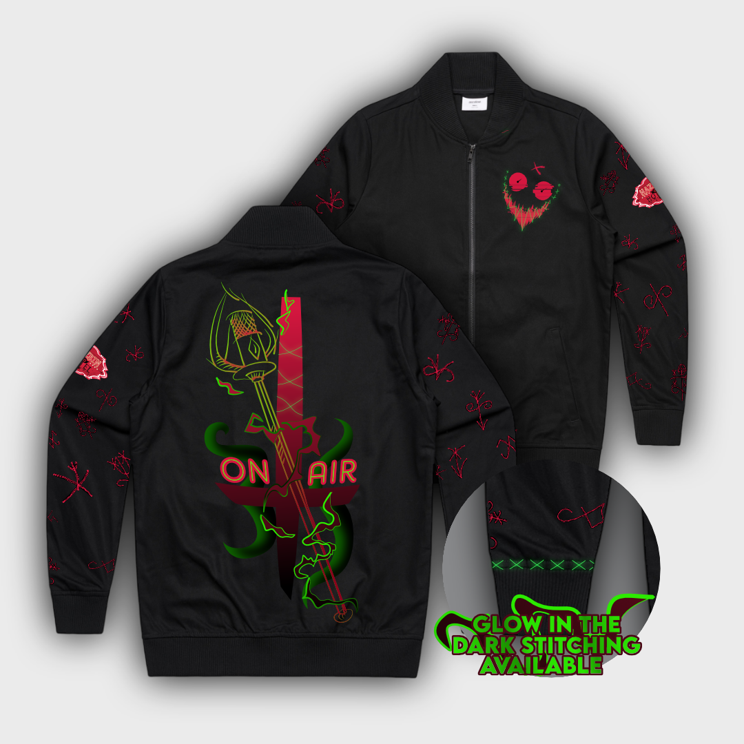 Hazbin Hotel Inspired Alastor Design Bomber Jacket - Pop Culture Larrikin 
