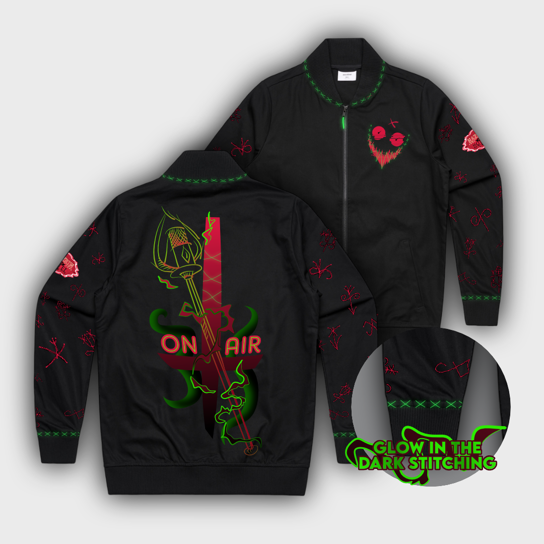 Hazbin Hotel Inspired Alastor Design Bomber Jacket - Pop Culture Larrikin 