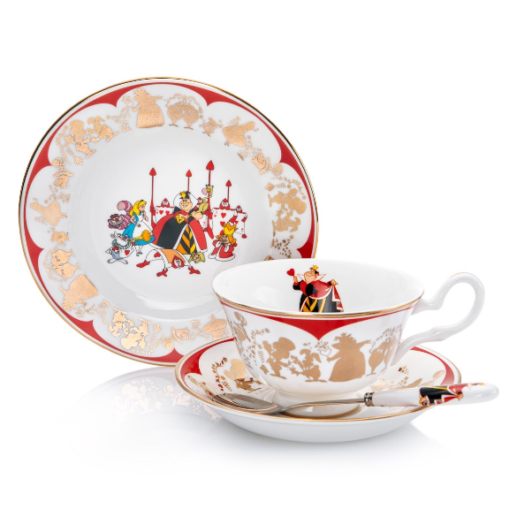 Alice In Wonderland - Queen Of Hearts - Cup & Saucer - The English Ladies Co - Pop Culture Larrikin 