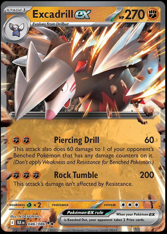 Image of Excadrill ex Black Bolt (BLK) #46