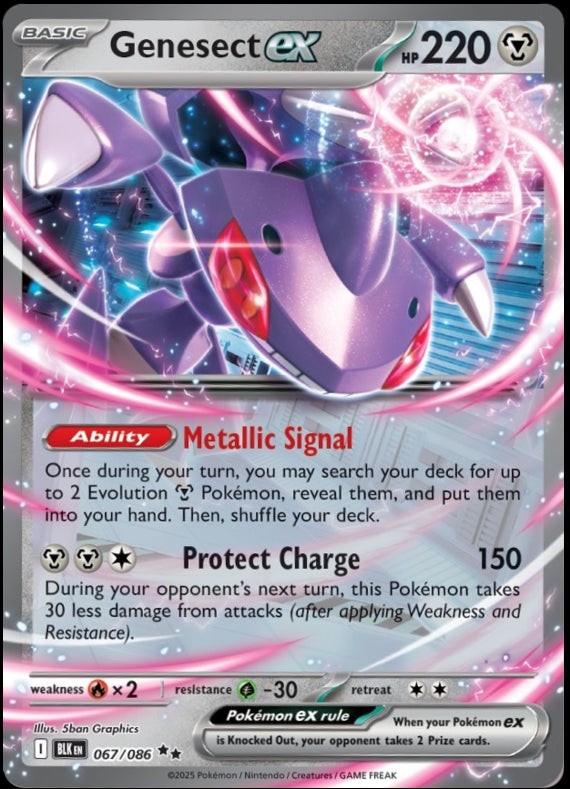Image of Genesect ex Black Bolt (BLK) #67