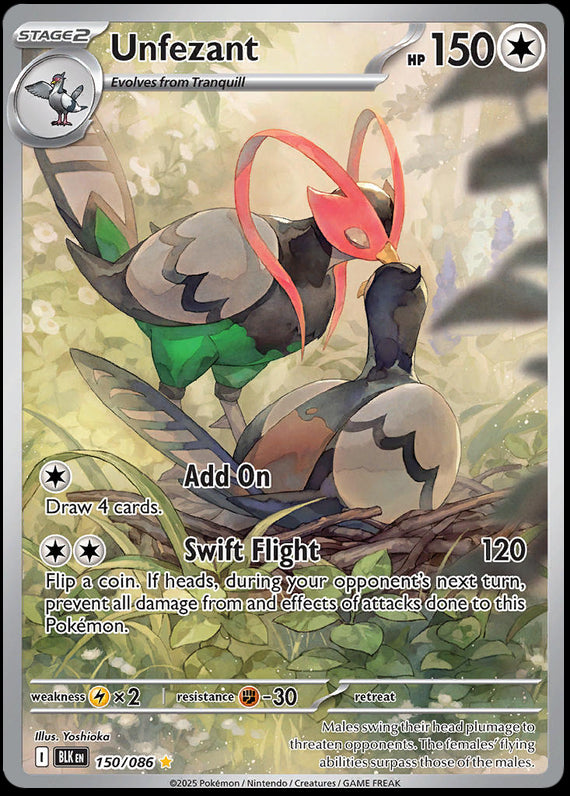 Image of Unfezant Black Bolt (BLK) #150