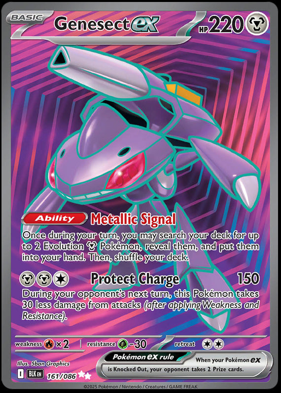 Image of Genesect ex Black Bolt (BLK) #161