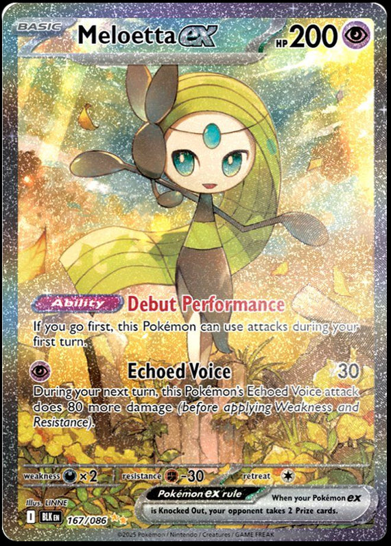 Image of Meloetta ex Black Bolt (BLK) #167