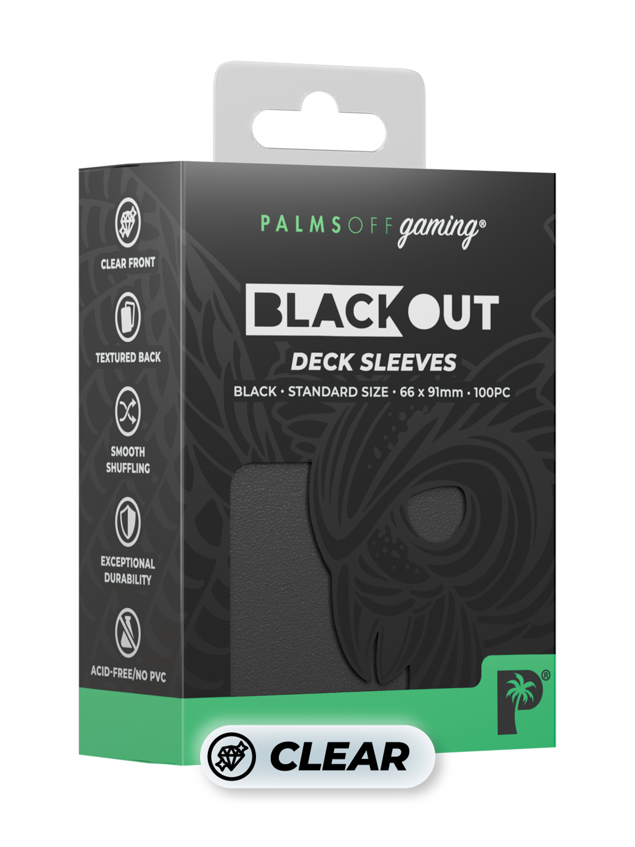 Blackout Deck Sleeves - Standard Size - Black